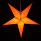 Hometown Evolution Orange Bandana Paper Star Outdoor Lantern with Cord