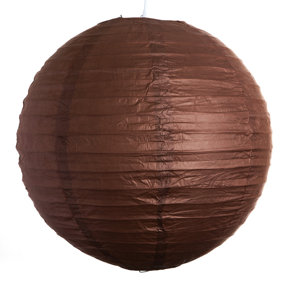 Hometown Evolution Paper 12" Brown Outdoor Lantern (Set of 3)