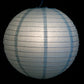 Hometown Evolution Paper 12" Ice Blue Outdoor Lantern (Set of 3)