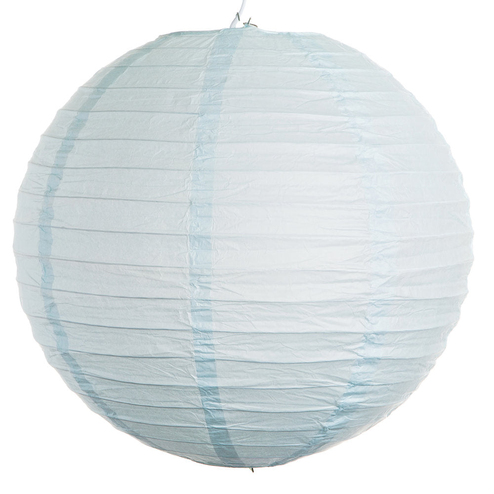 Hometown Evolution Paper 12" Ice Blue Outdoor Lantern (Set of 3)