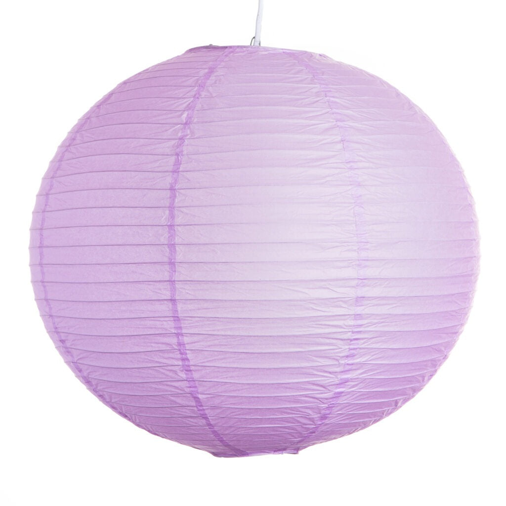 Hometown Evolution Paper 12" Lavender Outdoor Lantern (Set of 3)