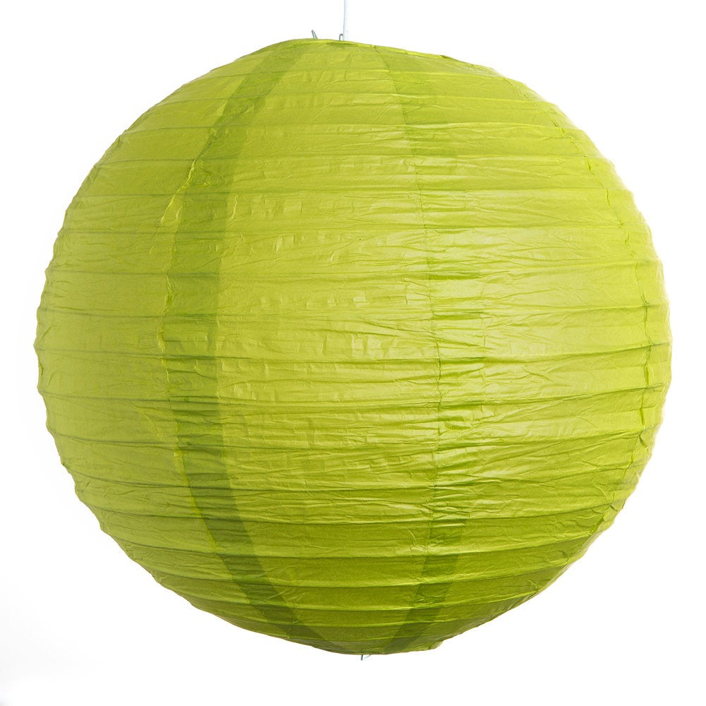 Hometown Evolution Paper 12" Light Green Outdoor Lantern (Set of 3)