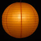 Hometown Evolution Paper 12" Orange Outdoor Lantern (Set of 3)