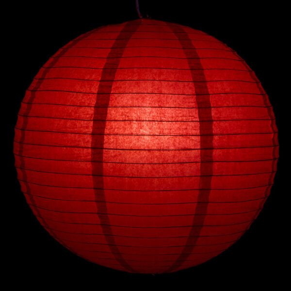 Hometown Evolution Paper 12" Red Outdoor Lantern (Set of 3)