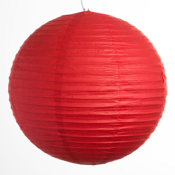 Hometown Evolution Paper 12" Red Outdoor Lantern (Set of 3)