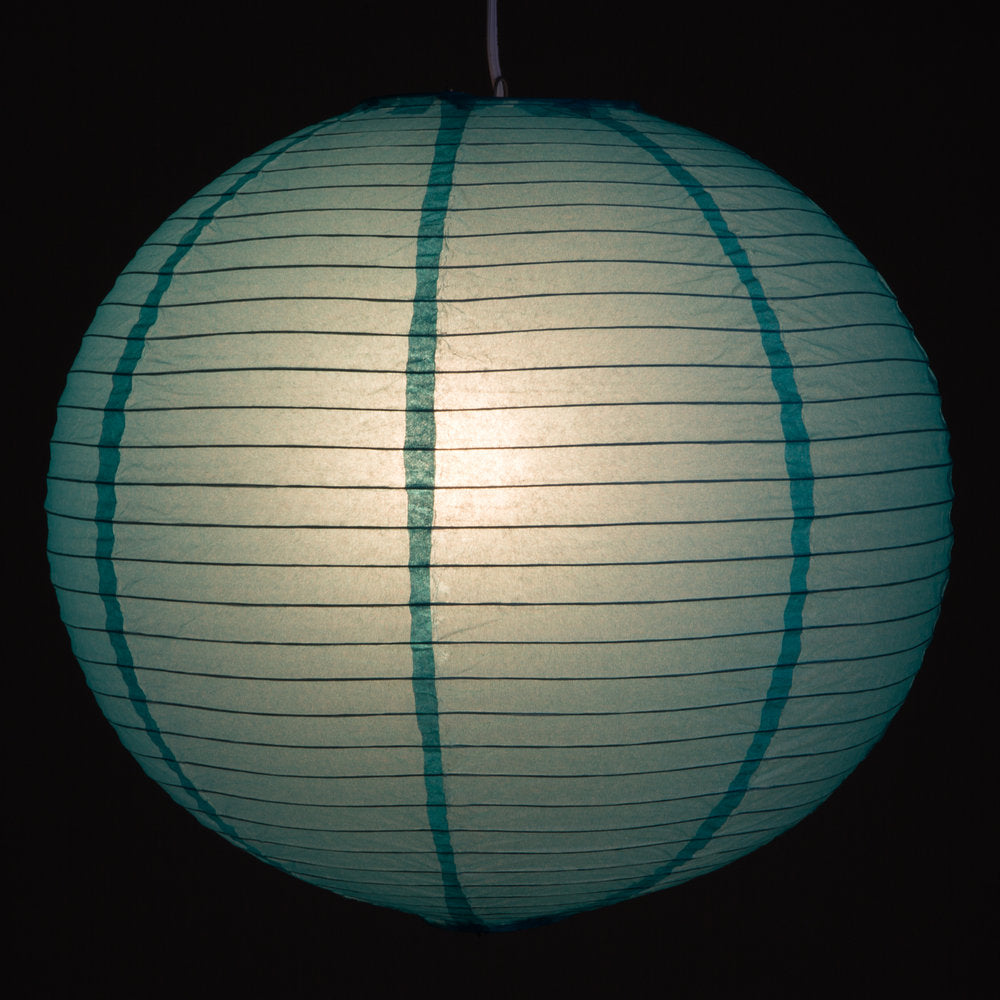 Hometown Evolution Paper 12" Sky Blue Outdoor Lantern (Set of 3)
