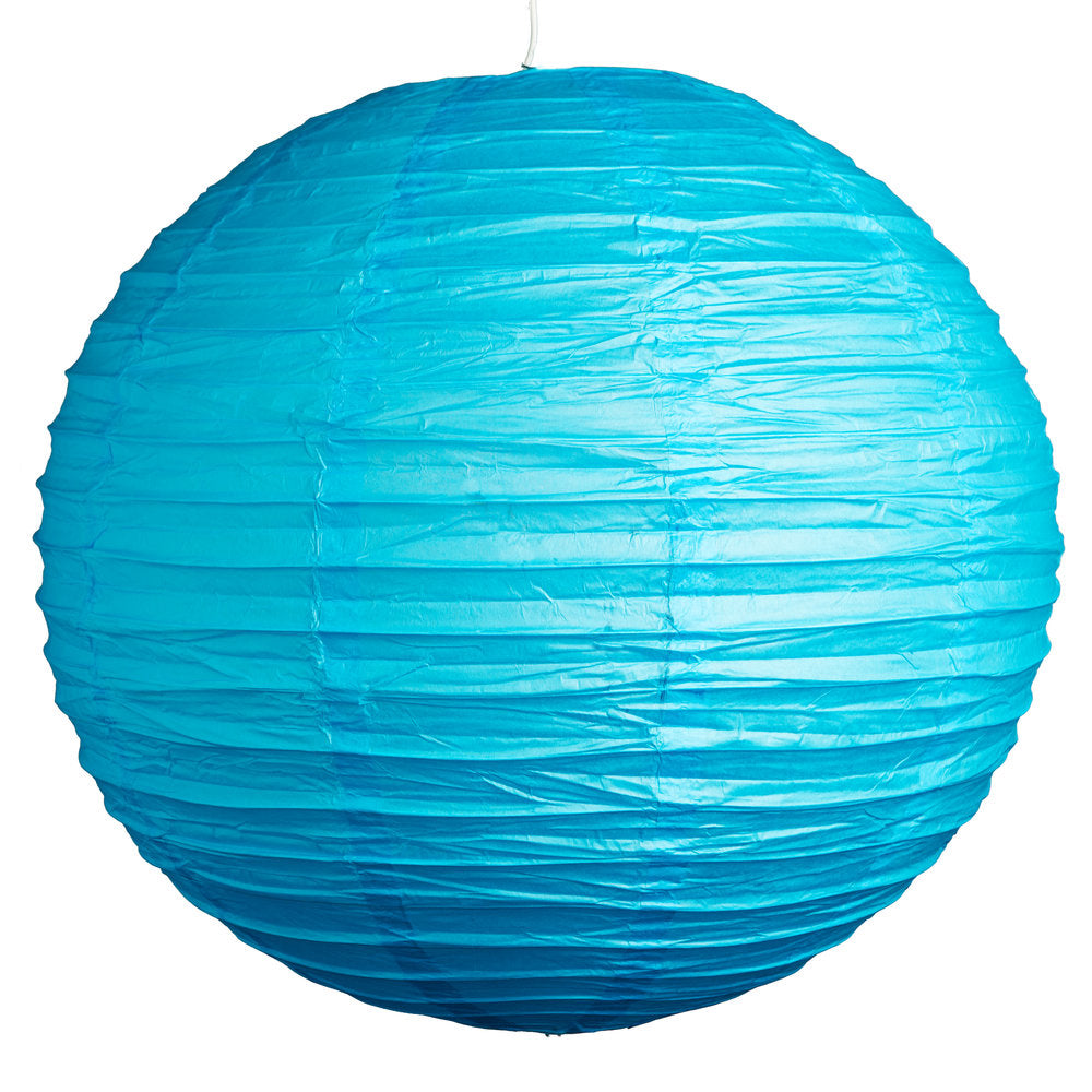 Hometown Evolution Paper 12" Sky Blue Outdoor Lantern (Set of 3)