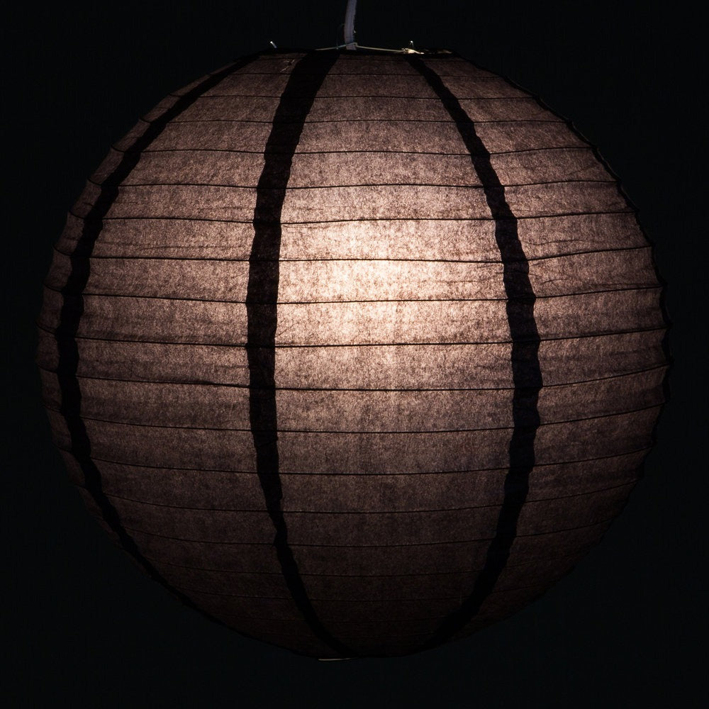 Hometown Evolution Paper 16" Black Outdoor Lantern (Set of 3)