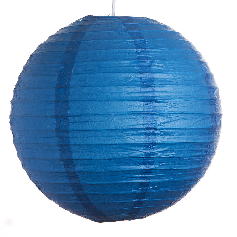 Hometown Evolution Paper 16" Dark Blue Outdoor Lantern (Set of 3)