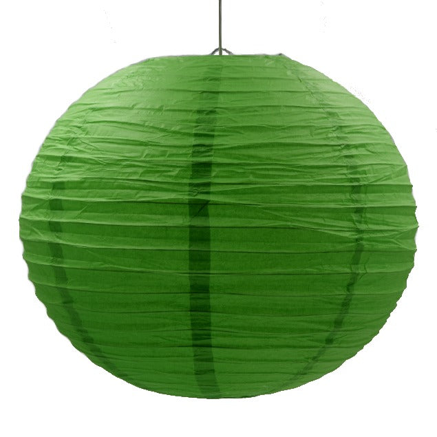 Hometown Evolution Paper 16" Dark Green Outdoor Lantern (Set of 3)
