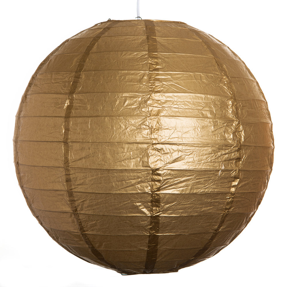 Hometown Evolution Paper 16" Gold Outdoor Lantern (Set of 3)