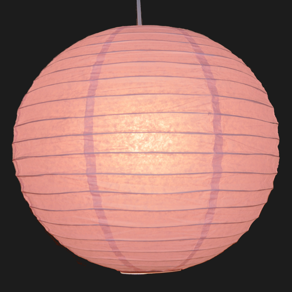 Hometown Evolution Paper 16" Light Pink Outdoor Lantern (Set of 3)
