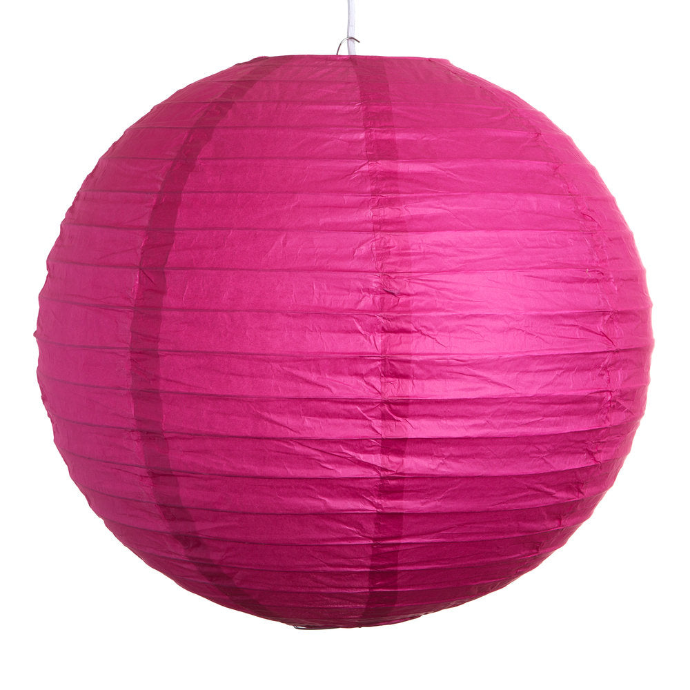 Hometown Evolution Paper 16" Pink Outdoor Lantern (Set of 3)