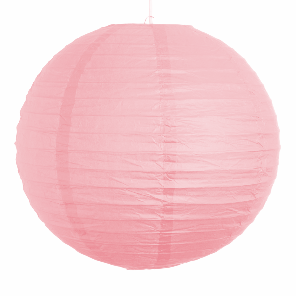Hometown Evolution Paper 20" Light Pink Outdoor Lantern (Set of 3)