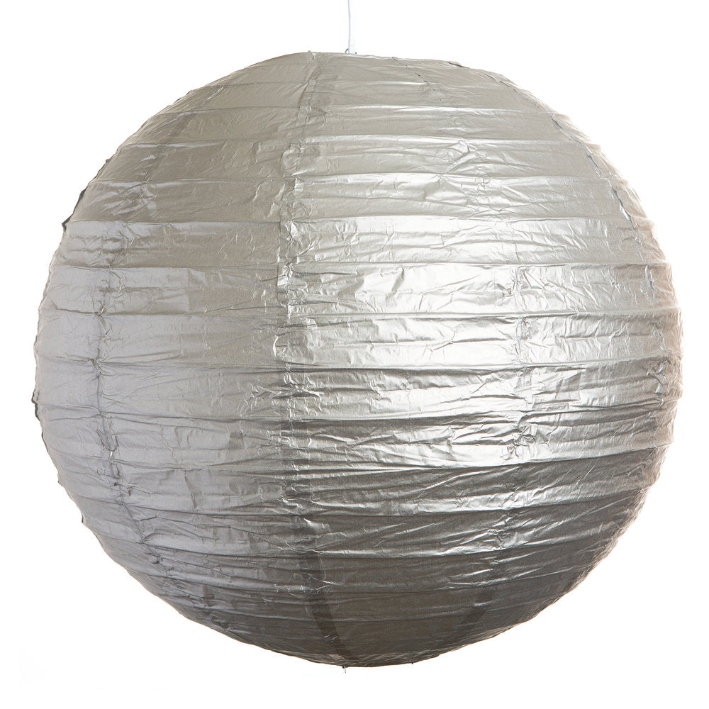 Hometown Evolution Paper 20" Silver Outdoor Lantern (Set of 3)
