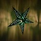 Hometown Evolution Paper Star Solid Green Outdoor Lantern