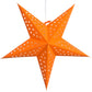 Hometown Evolution Paper Star Solid Orange Outdoor Lantern