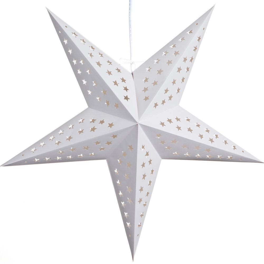 Hometown Evolution Paper White Serenity Outdoor Lantern with Cord