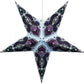 Hometown Evolution Peacock Paper Star Blue Outdoor Lantern