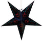 Hometown Evolution Peacock Paper Star Navy Outdoor Lantern