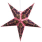 Hometown Evolution Peacock Paper Star Pink Outdoor Lantern
