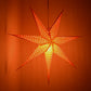 Hometown Evolution Radius Paper Star Deep Orange Outdoor Lantern