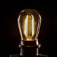 Hometown Evolution S14 Double LED Filament E26 Commercial 48 Foot String Light Set with Suspended Socket