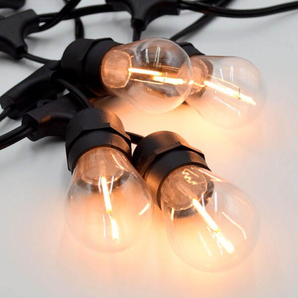 Hometown Evolution S14 Plastic LED Filament Light Bulb with E26 Base