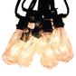 Hometown Evolution ST40 Commercial 50 Foot Clear String Light Set with Black Wire