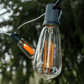 Hometown Evolution ST40 Lantern Edison 25 Foot String Light Set with Black wire