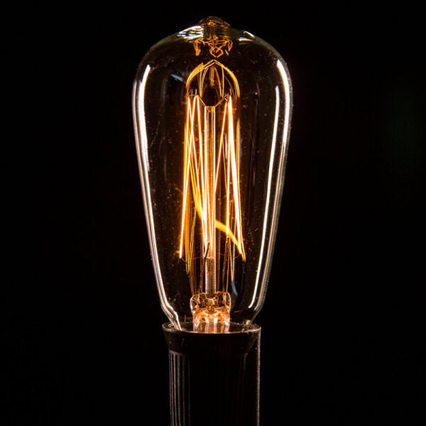 Hometown Evolution ST40 Lantern Edison Commercial 25 Foot String Light Set with Black Wire