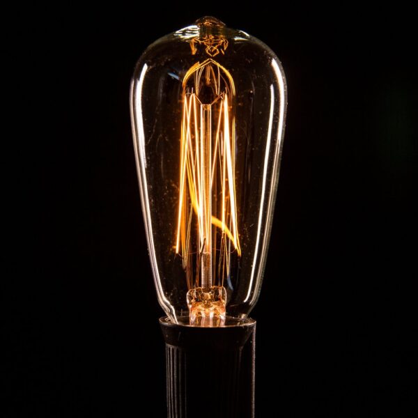 Hometown Evolution ST40 Lantern Edison Light Bulb with C9-E17 Base (Box of 20)