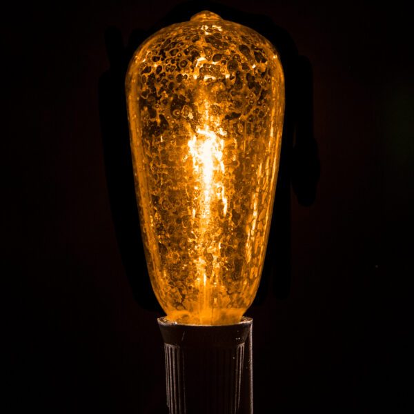 Hometown Evolution ST40 Mercury Gold Light Bulb with C9-E17 Base (Box of 25)