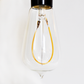 Hometown Evolution ST58 LED Curved Filament 3 Watts Light Bulb