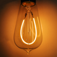 Hometown Evolution ST58 LED Curved Filament 3 Watts Light Bulb