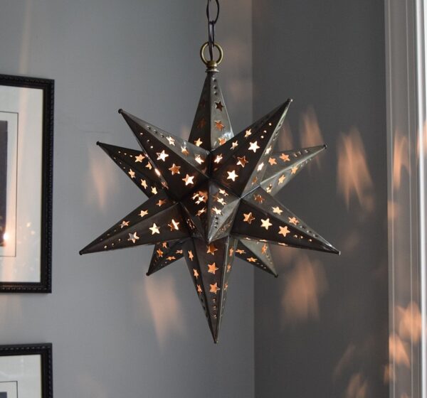 Hometown Evolution Star Cut 12" Tin Star Light
