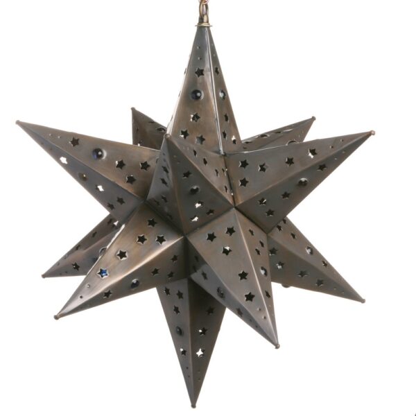 Hometown Evolution Star Cut 18" Tin Star Light with Marbles