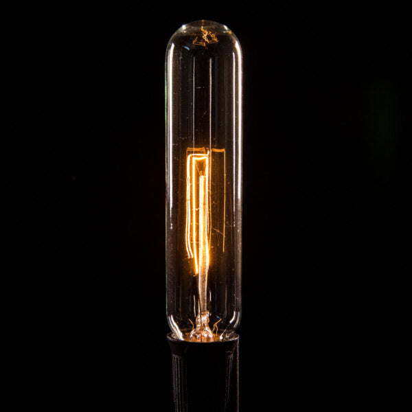 Hometown Evolution T25 Tube Edison 50 Foot String Light Set with Black wire