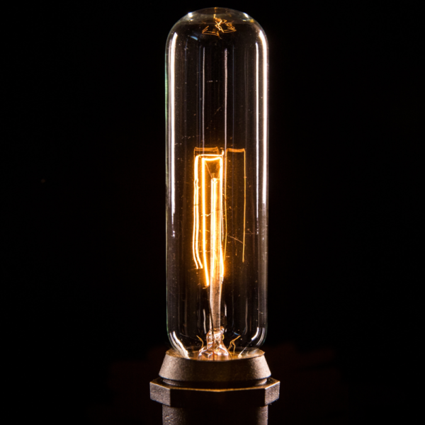 Hometown Evolution T25 Tube Edison Commercial 100 Foot String Light Set with Black Wire