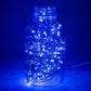 Hometown Evolution Waterproof 6 Foot Blue Battery Operated LED Fairy Light with 20 Micro LED Lights on Copper Wire