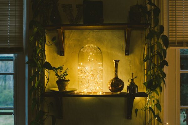Hometown Evolution Waterproof 6 Foot Warm White Battery Operated LED Fairy Light with 20 Micro LED Lights on Copper Wire