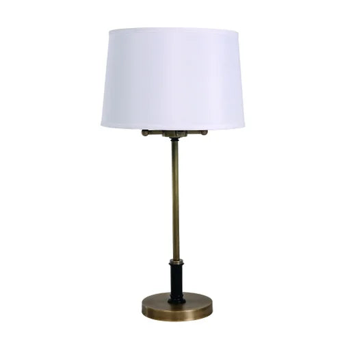 House of Troy A752-Antique Brass/Black Alpine Table