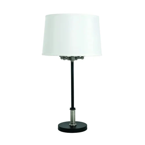 House of Troy A752-Black/Satin Nickel Alpine Table
