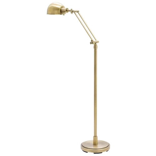 House of Troy Addison Adjustable Pharmacy Antique Brass Floor Lamp