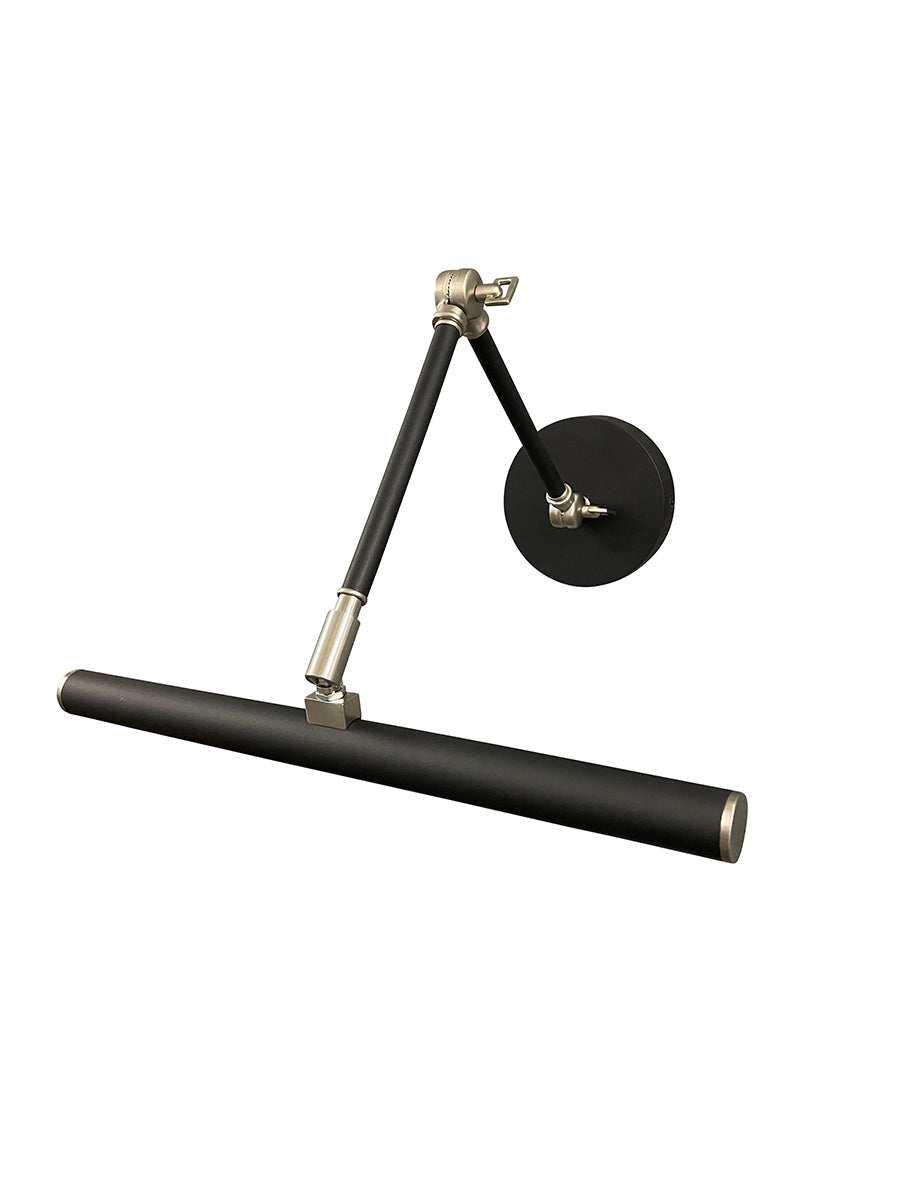 House of Troy Amelia 14" Black and Satin Nickel Picture Light