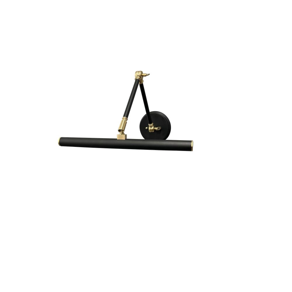 House of Troy Amelia 14" Mahogany Bronze and Antique Brass Picture Light