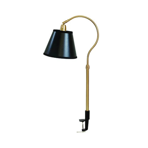 House of Troy Aria Task Weathered Brass/Black Table Lamp