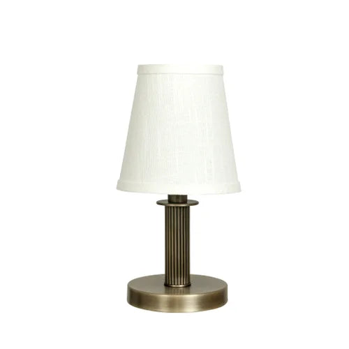 House of Troy B202 Bryson Mini Reeded Column Antique Brass Table Lamp