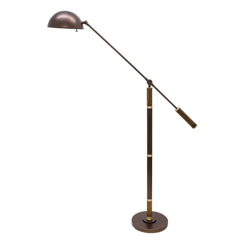 House of Troy Barton Counterbalance Chestnut Bronze Floor Lamp