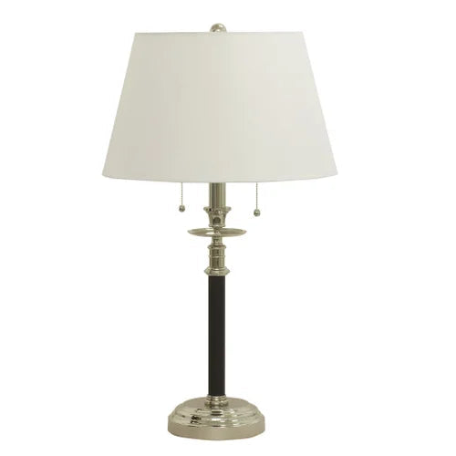 House of Troy Bennington 27.5" Black and Polished Nickel Table Lamp